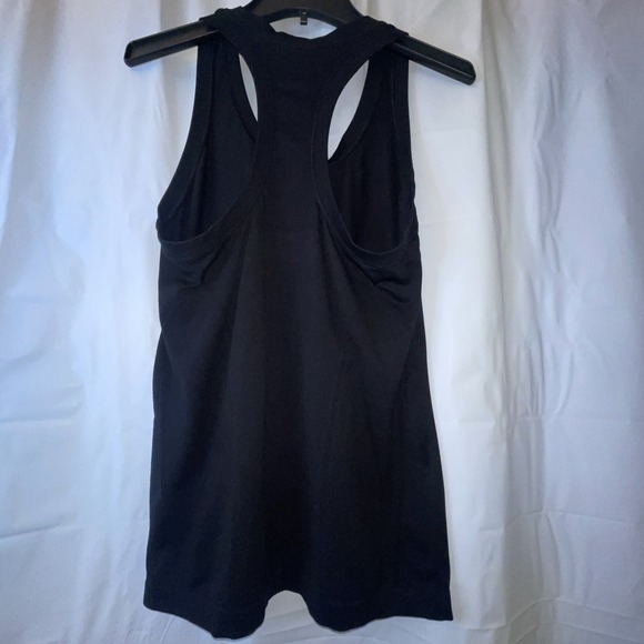 Athleta Black Topanga Racerback Workout Compression Fitted Tank Top Women Sz L - Picture 5 of 11